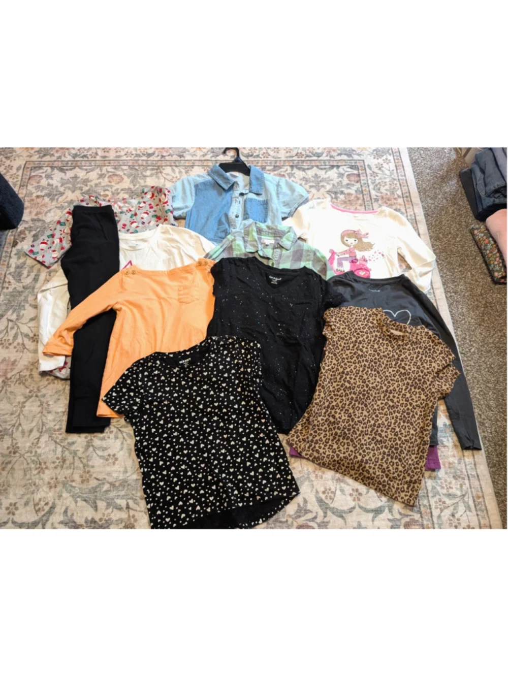 Girls Clothes Bundle Lot Sz 7/8 Back To School Shirts Denim Dress 11 pc